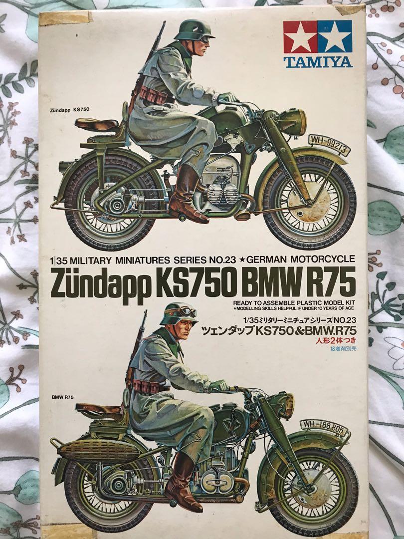 Tamiya 1/35 German motorcycle 絕版, 興趣及遊戲, 玩具& 遊戲類 