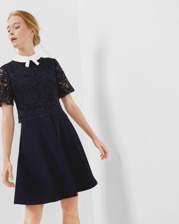 Ted baker white collar dress clearance
