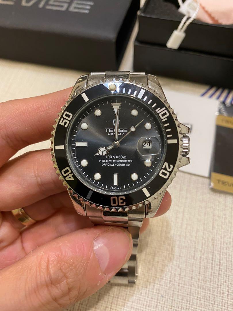 Tevise Submariner automatic Men s Fashion Watches Accessories Watches on Carousell