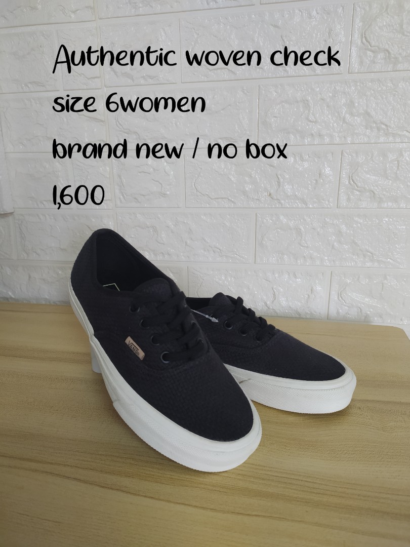 vans authentic woven check