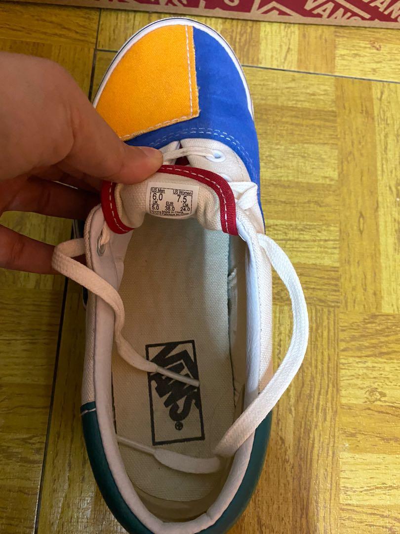 Vans Era (patchwork) (Category: Sneakers) located in Kuala Lumpur. Submitted by anissarra (Listing ID 1054160338, Image 2). Description: Vans Era (Patchwork) Once used In good conditions Reason to sell: wrong size Size: UK5 .