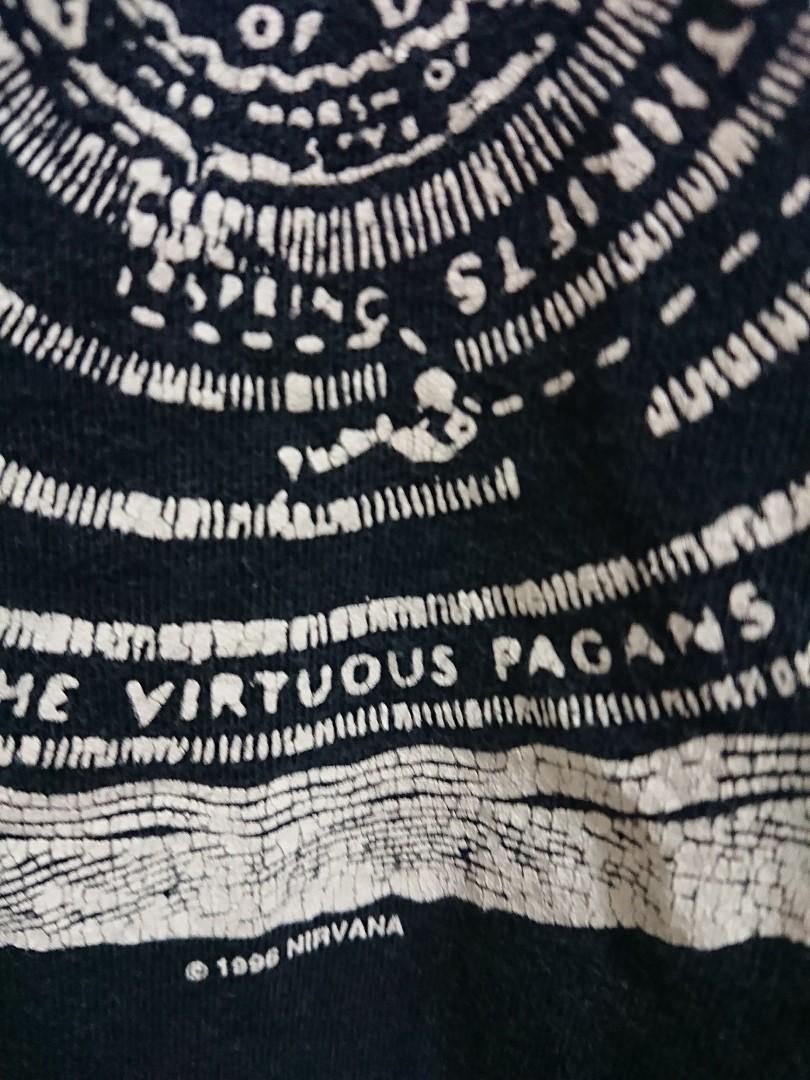 トップス Nirvana 1992 Hell Circle GIANT T-Shirt NIRVANA 