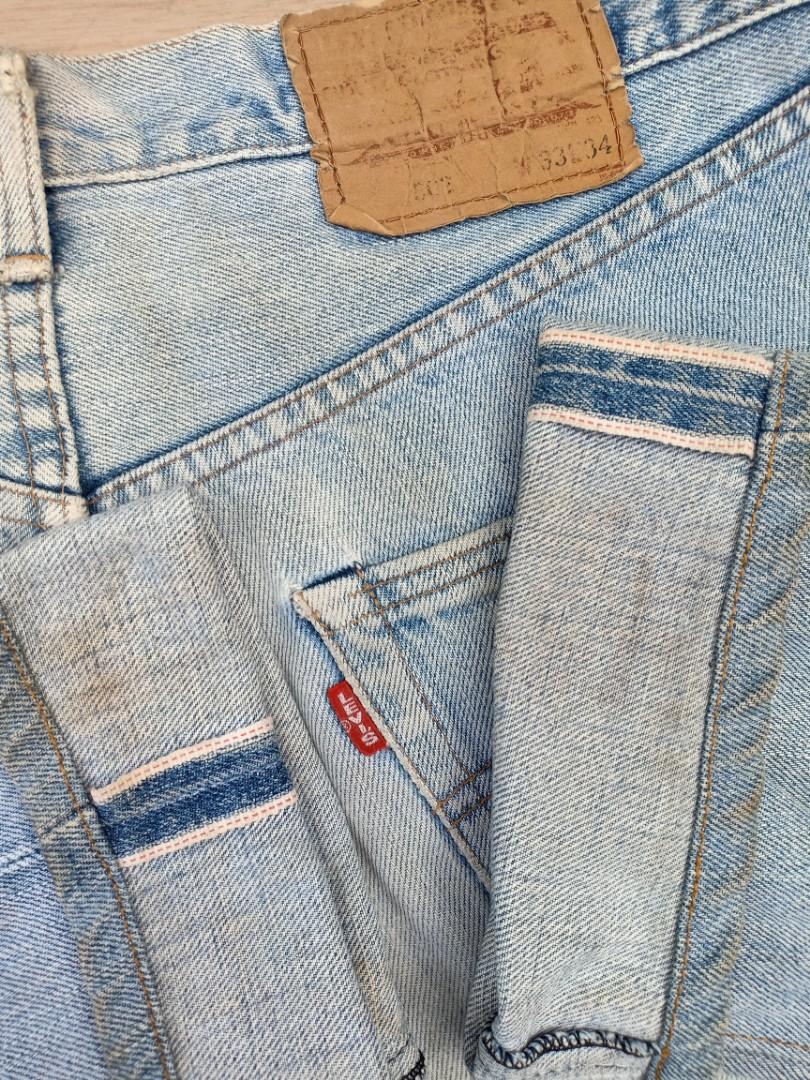 Vtg Levis 502 XX Big E selvedge, Men's 