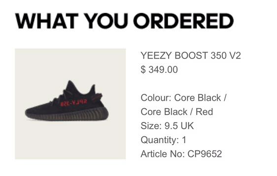 yeezy boost 350 v2 black size 9