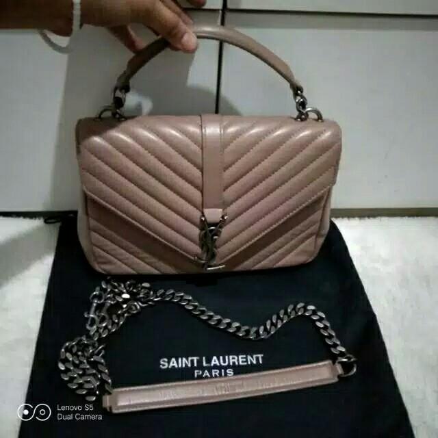 Yves saint laurent tas wit cheap