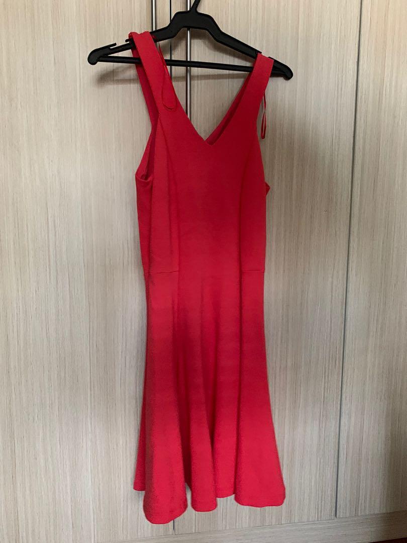 Zara Trafaluc Red Dress, Women's 