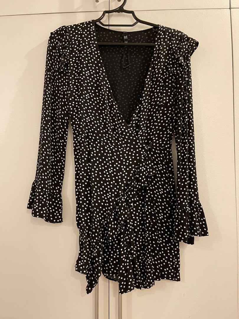 Zara TRF Polka Dot Dress, Women's Fashion, Dresses u0026 Sets, Dresses on  Carousell