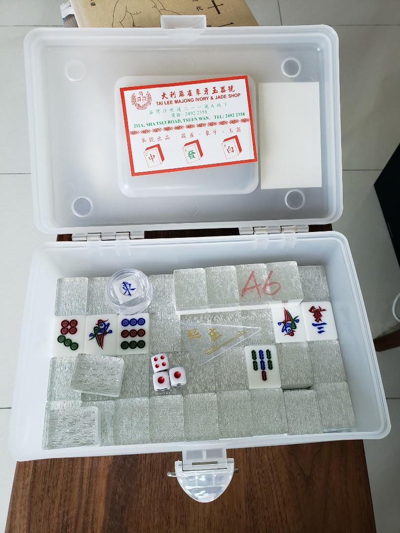水晶象牙白麻雀麻雀麻雀牌7分麻雀閃銀色99 新連籌碼 玩具 遊戲類 其他 Carousell