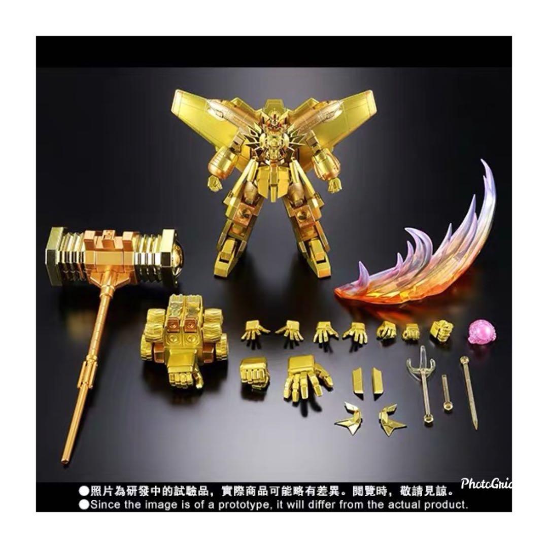 全新未開魂店限定bandai 超合金金色勇者王super robot gaogaiger gold 金色破壞神, 興趣及遊戲, 玩具& 遊戲類-  Carousell