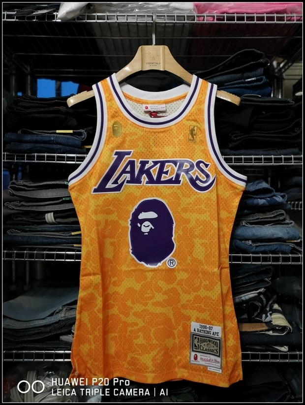 Bape X Lakers Jersey, Men's Fashion, Activewear on Carousell