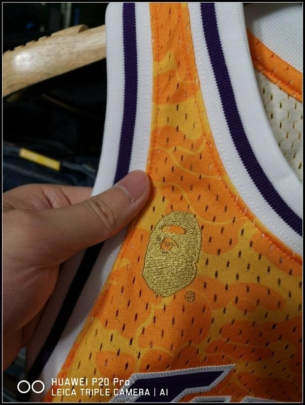 L] A Bathing Ape Bape Vintage Lakers Shooting Shirt Jersey –