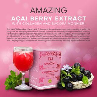 Acai Berry Juice Collagen Bacopa Monierrie