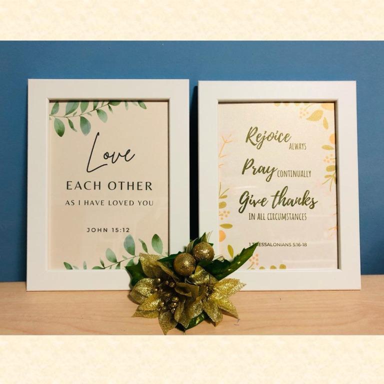Quotes Bible Verses Proverbs Card Present Framed Print Wall Art Decoration Christmas Baptism Valentine Thank You