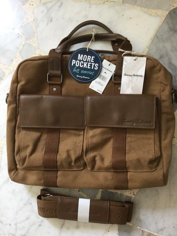 Tommy bahama new arrivals leather briefcase