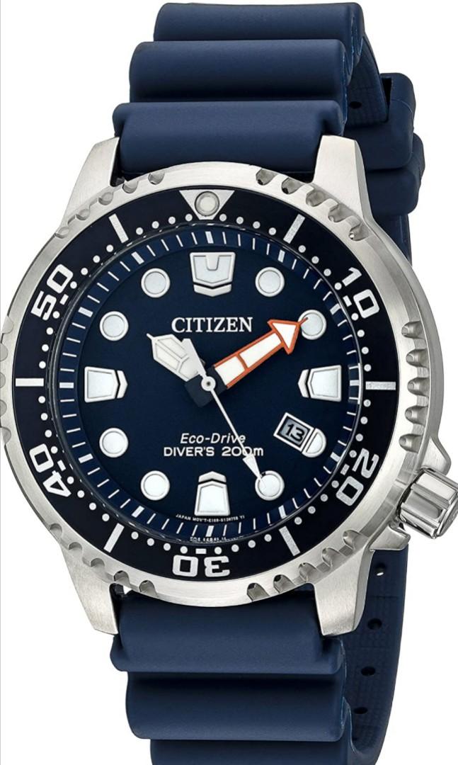 Sold Out Brand New Citizen Eco Drive Promaster Diver Watch With Date Bn0151 09l Men S Fashion Watches On Carousell