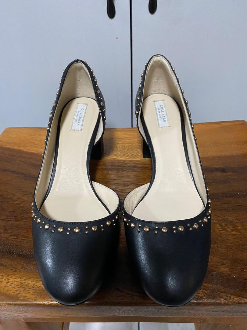 Cole Haan Grand Stud Laree Pumps - Black 7C, Women's Fashion, Footwear,  Loafers on Carousell