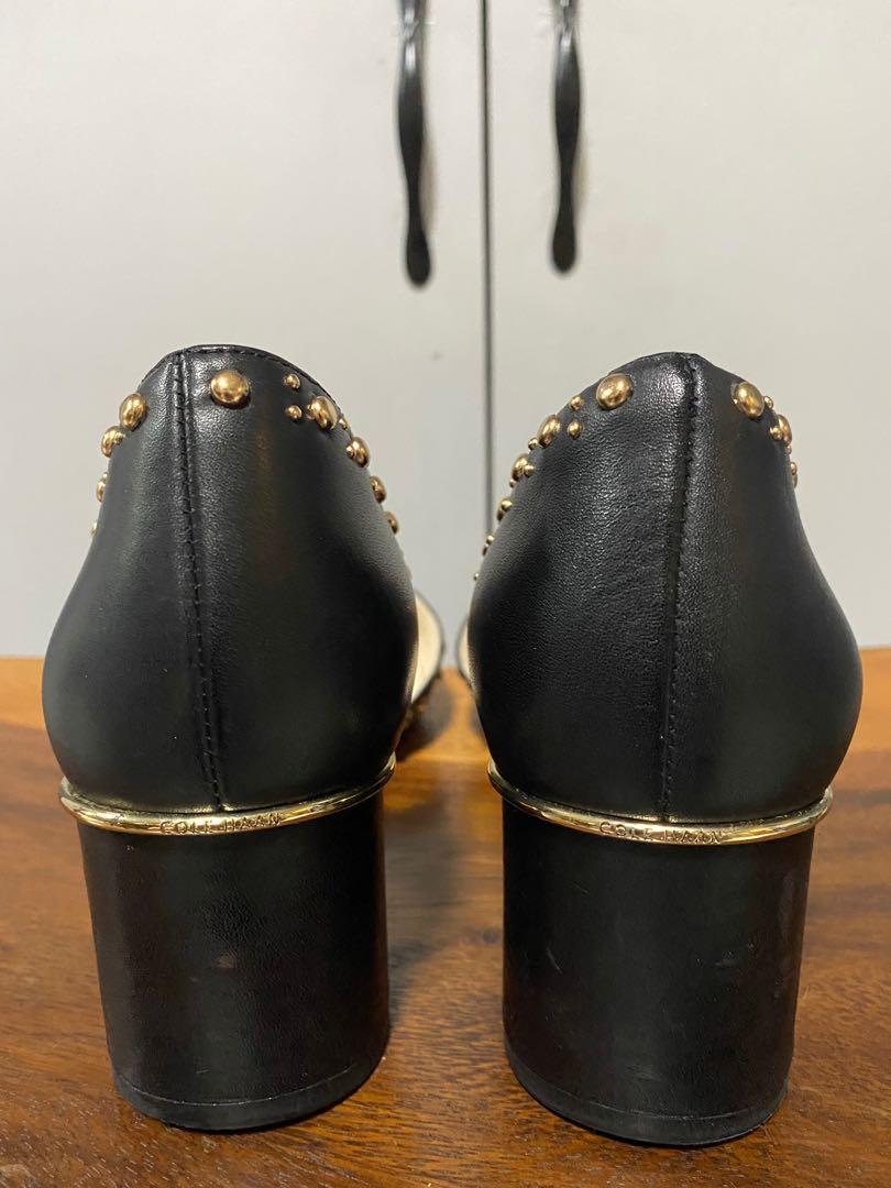 Cole Haan Grand Stud Laree Pumps - Black 7C, Women's Fashion, Footwear,  Loafers on Carousell