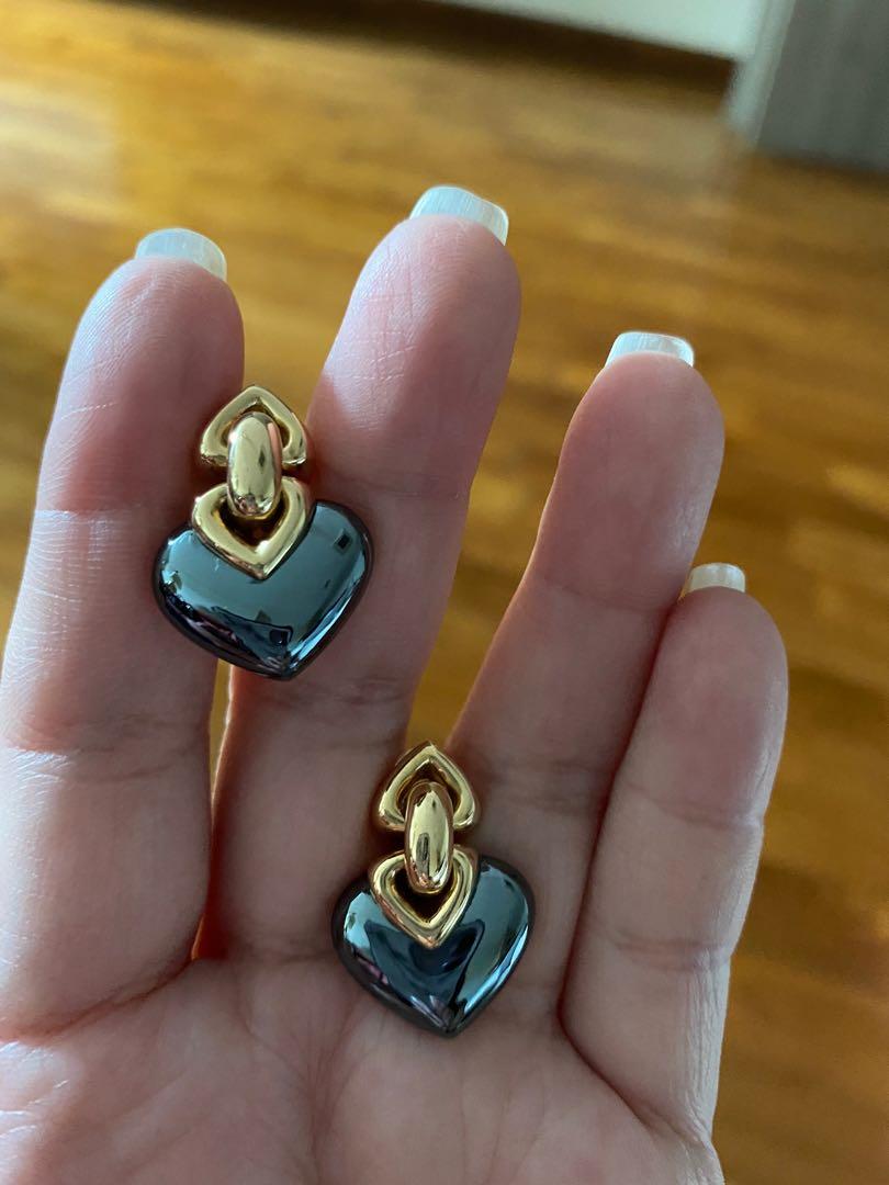 Bvlgari heart top earrings