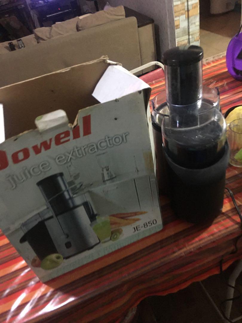 Dowell JE850 juicer, TV & Home Appliances, Kitchen Appliances, Juicers