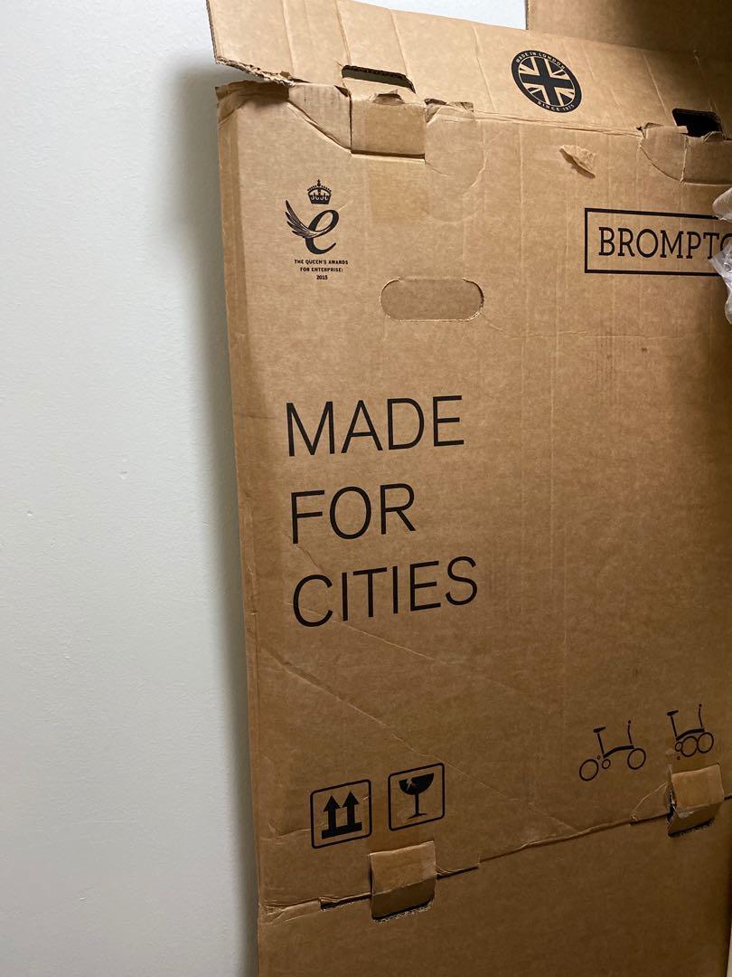 Empty brompton box (flattened), Sports Equipment, Bicycles Parts