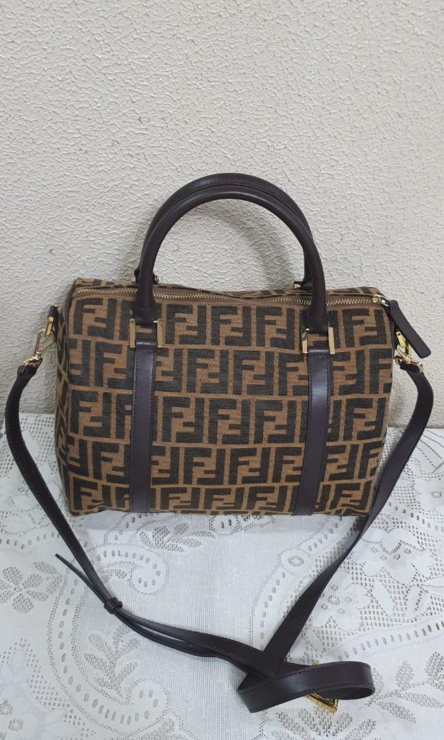 Fendi boston top bag zucca