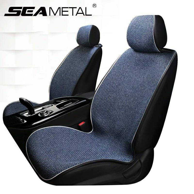 Flax Linen Car Seat Covers Universal Automobile Seat Covers Protector  Cushion Front Rear, Car Accessories, Accessories on Carousell