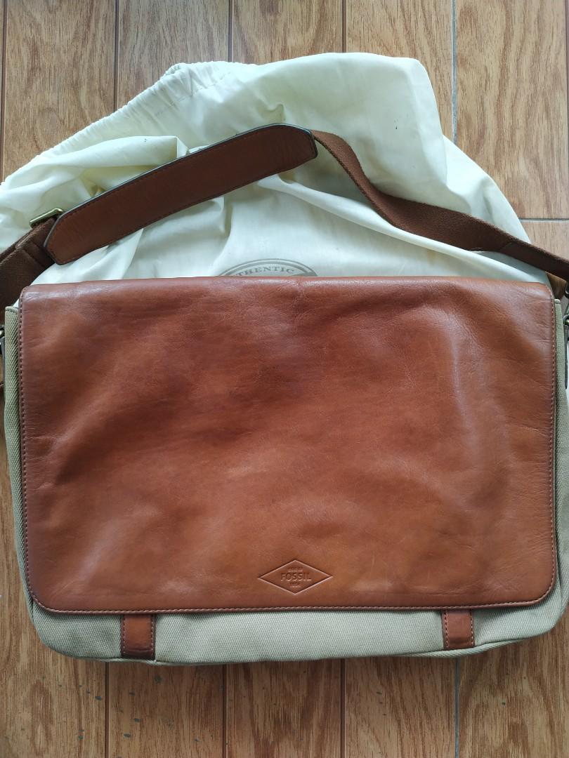 Fossil aiden messenger store bag
