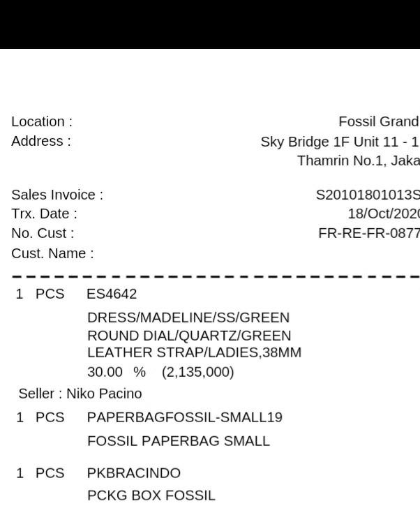 Fossil watch, Fesyen Wanita, Jam Tangan on Carousell