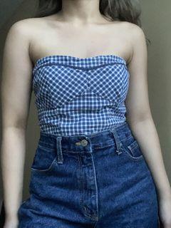 Gingham tube top (Corset-ish)