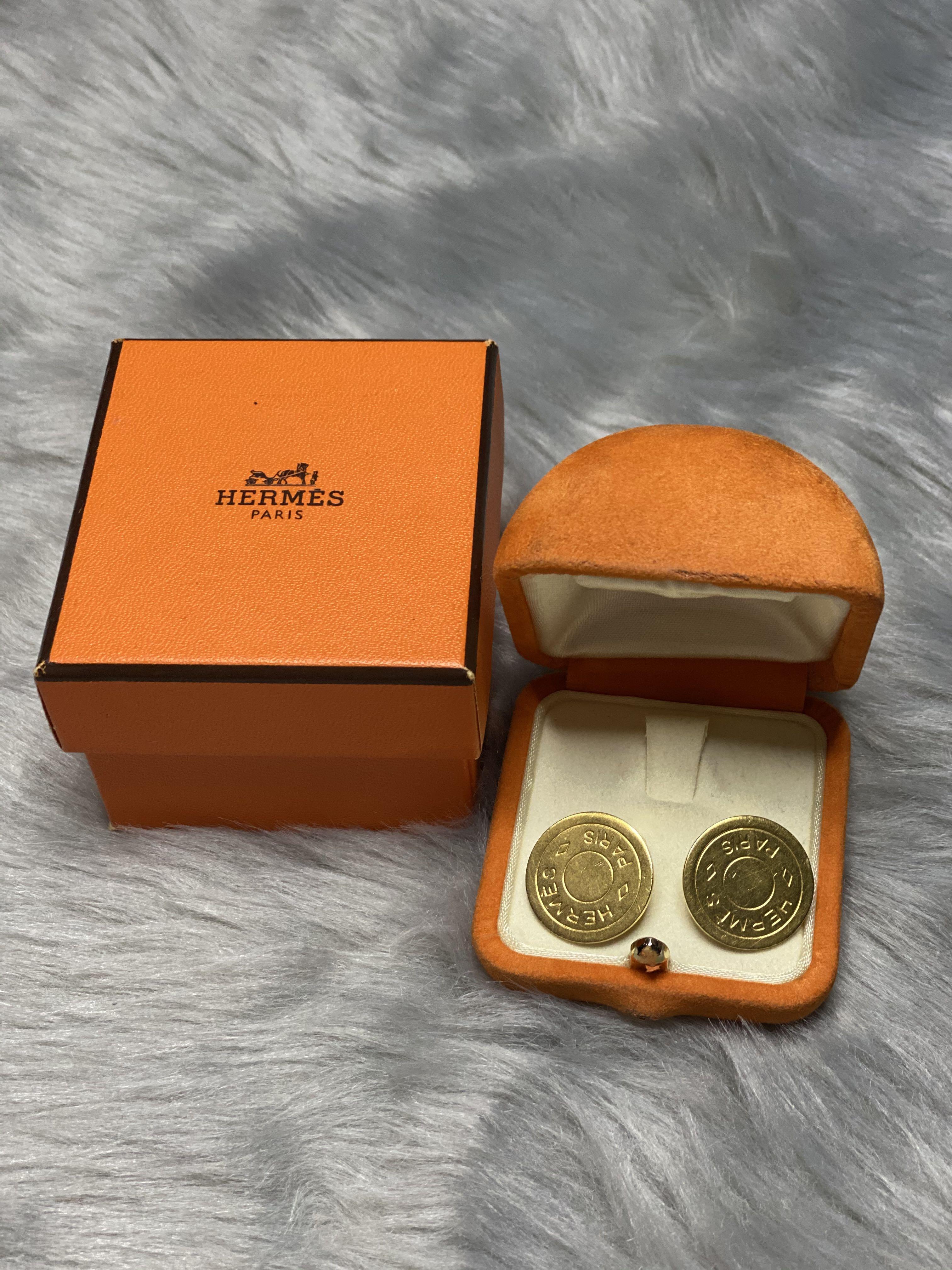 Hermes clip new arrivals on earrings