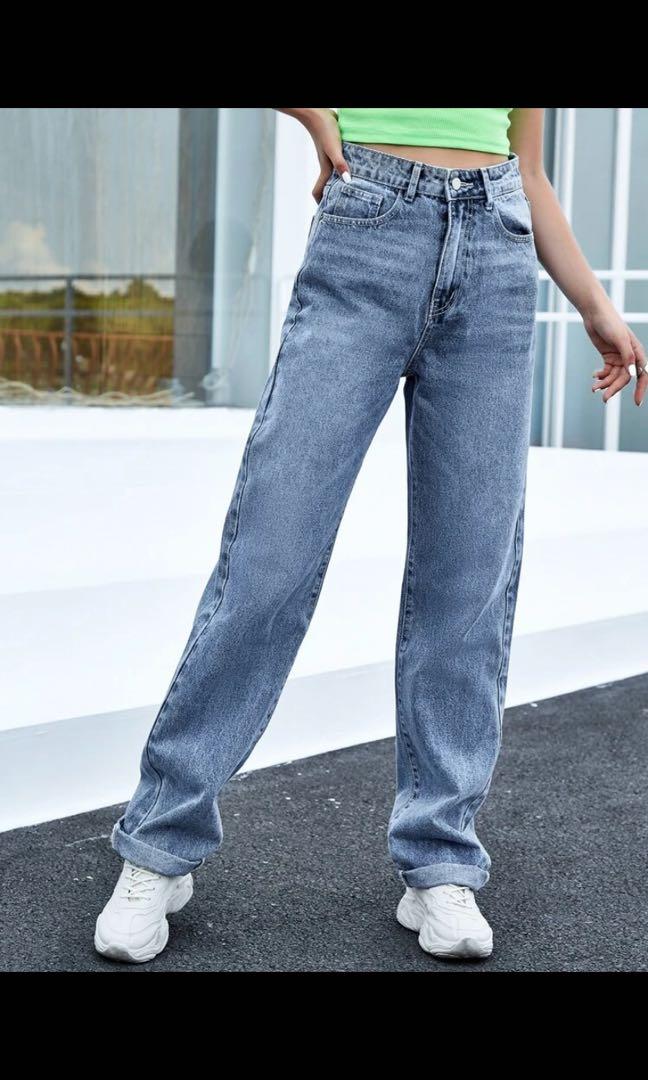 Blue jeans shein clearance