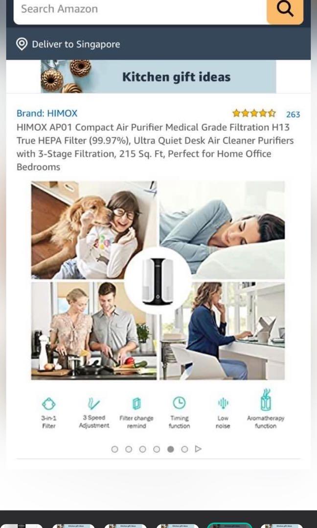 Himox ap01 shop compact air purifier