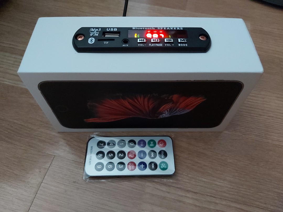 Homemade DIY Bluetooth stereo speakers with FM Radio USB TF