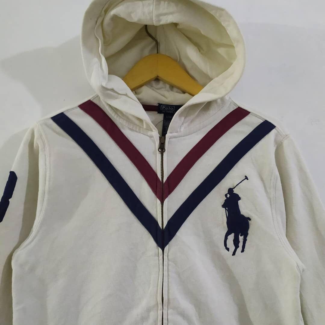 white polo sweatshirt