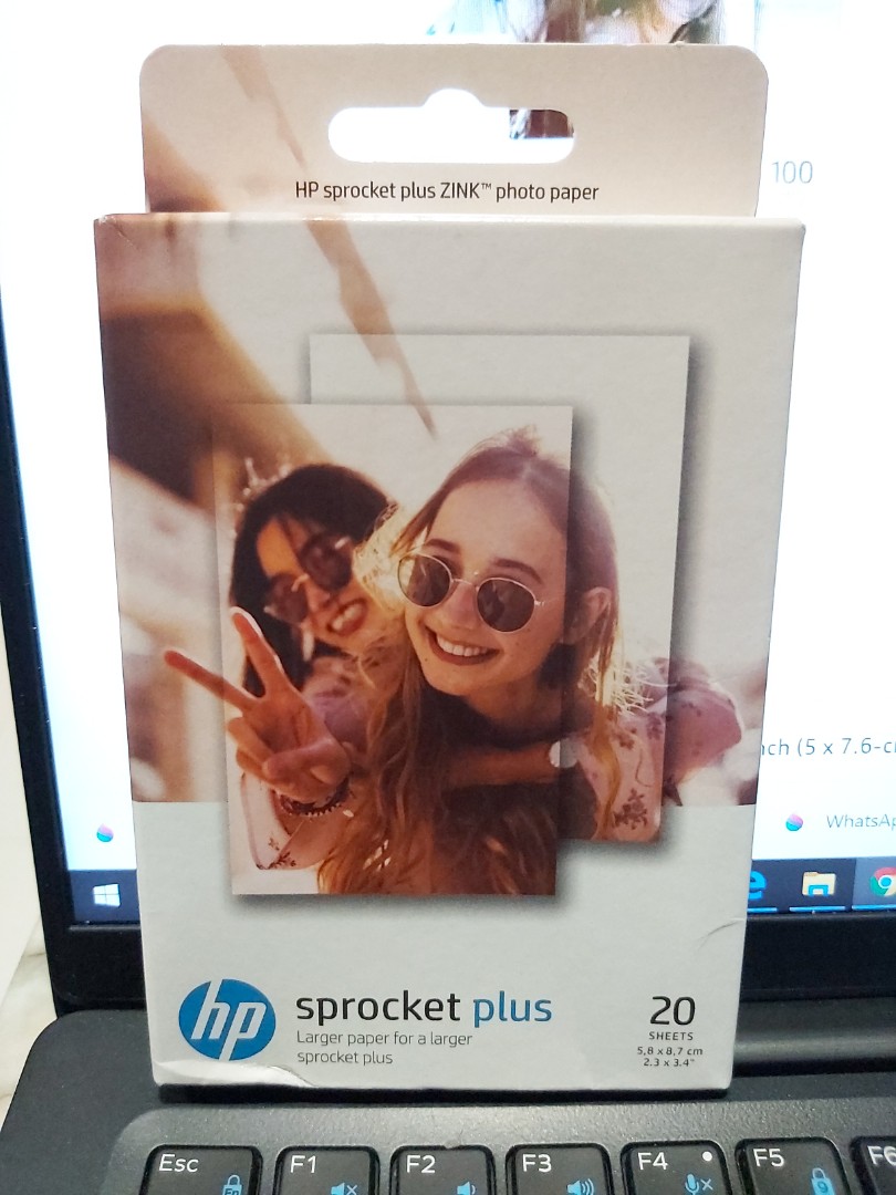 HP Sprocket 2.3 x 3.4” Zink Sticky-backed Photo Paper (20 Sheets