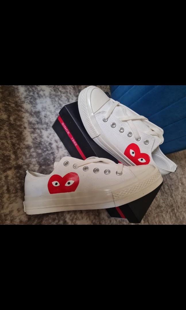 cdg canvas shoes