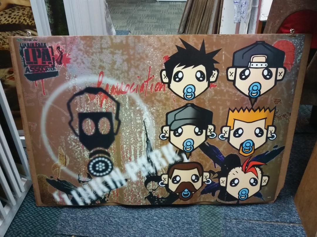 Linkin park cartoon poster, Furniture & Home Living, Home Decor, Other ...