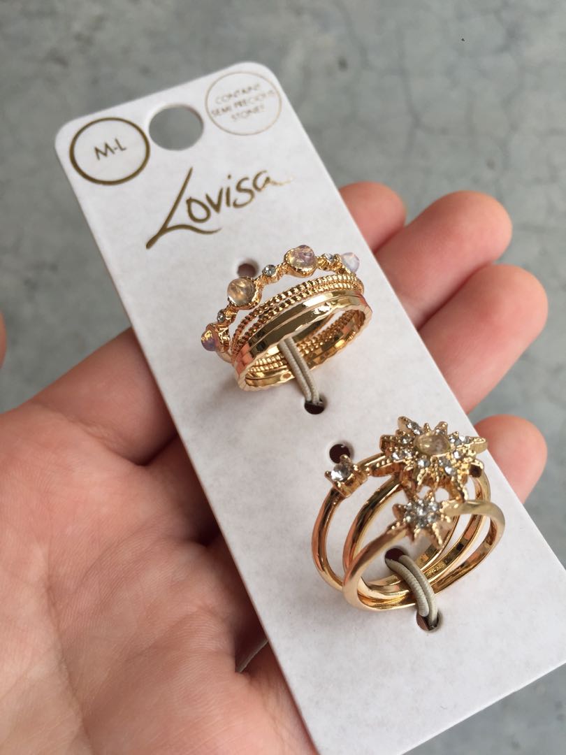 Lovisa Ring set (ORI RM58.50), Women's Fashion, Jewelry & Organisers