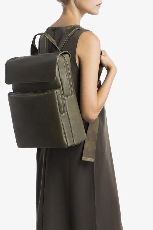 Matt Nat Vintage Paxx Backpack in Olive Vegan Leather Women s Fashion Bags Wallets Cross body Bags on Carousell