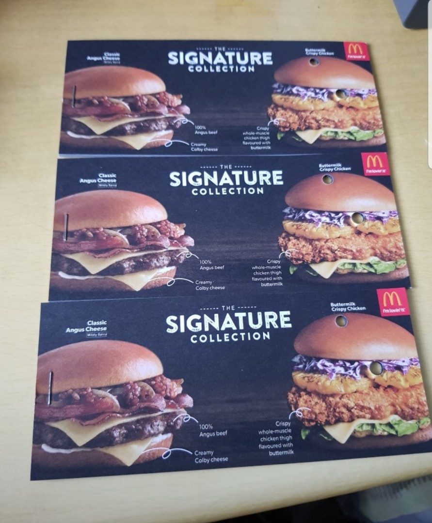 Mcdonald voucher, Tickets &amp; Vouchers, Vouchers on Carousell