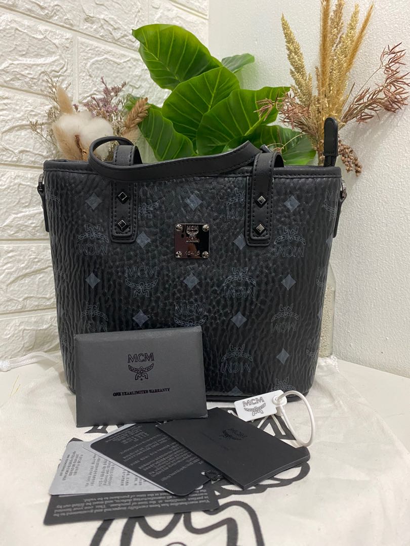 MCM Mini Anya Black Barang Mewah Tas Dompet di Carousell