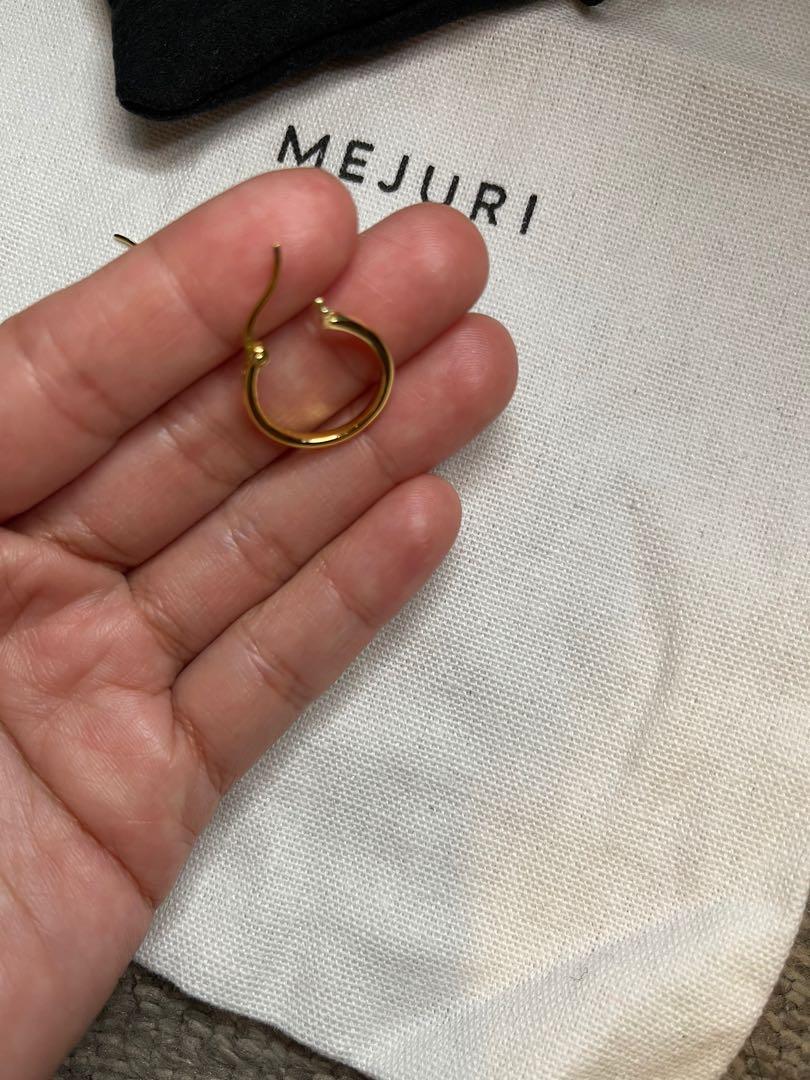 Mejuri Midi Hoops Gold Vermeil