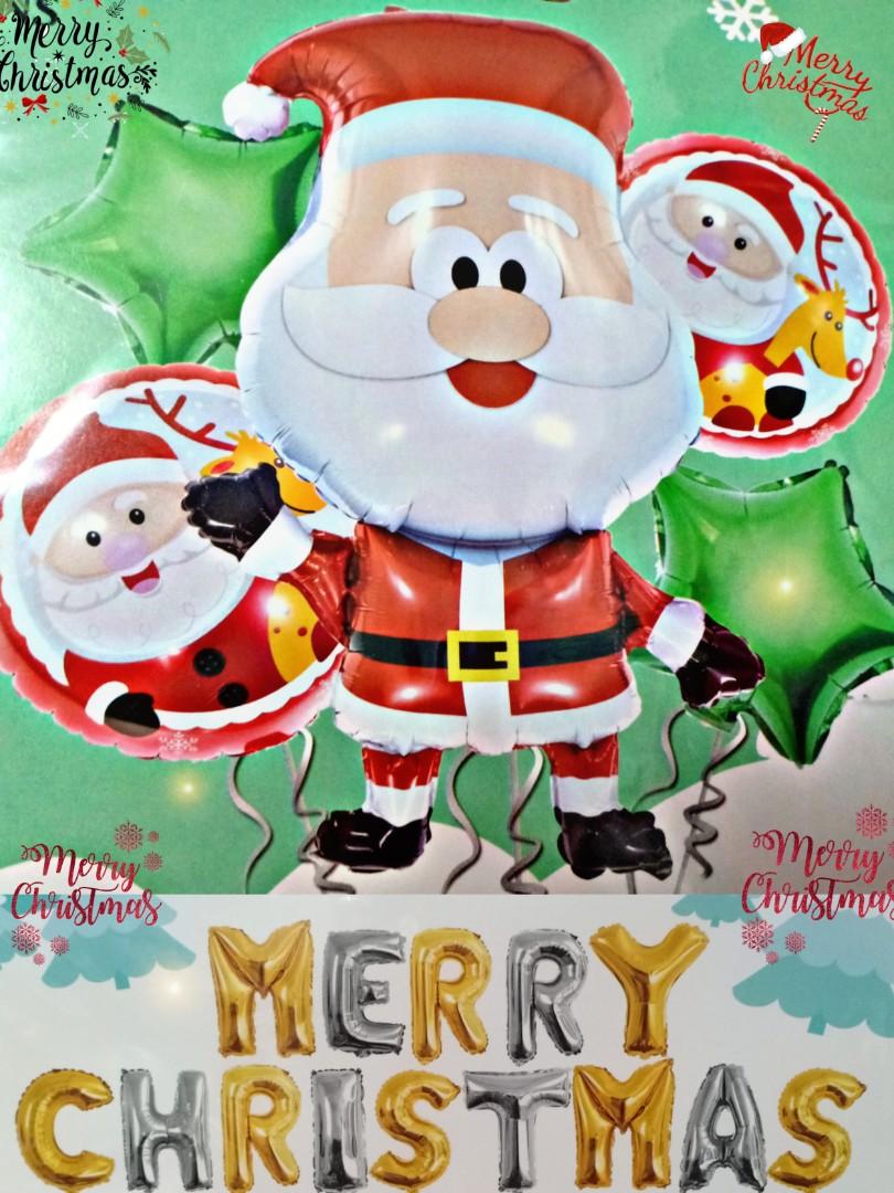Merry Christmas Foil Balloon Decorations (Category: Occasions & Party Supplies) located in Manila. Submitted by mommyclark (Listing ID 1054364957, Image 1). Description: Now Available on hand!!! 5in1Balloon Decorations with MERRY CHRISTMAS Foil Letter Balloon Gorgeous Foil Balloon Set for you Christmas Party... A beautiful mix of balloons in one set, the guess work is done for you!!!! *Mommy Clark Balloons and Decorations* Happiness is Homemade..