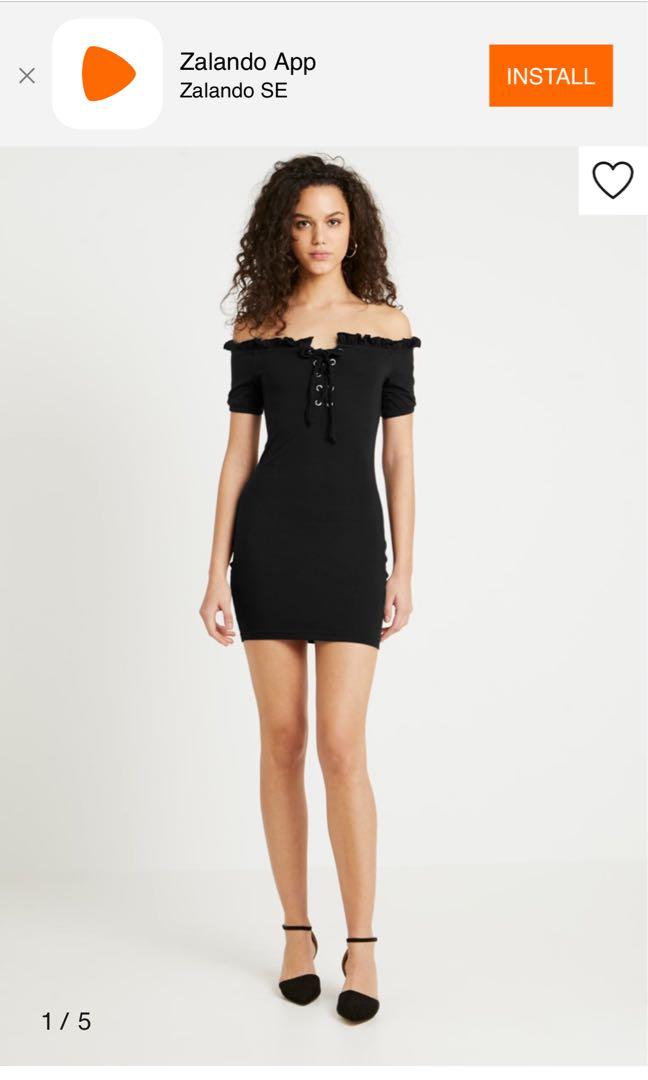 Missguided lace up dress clearance