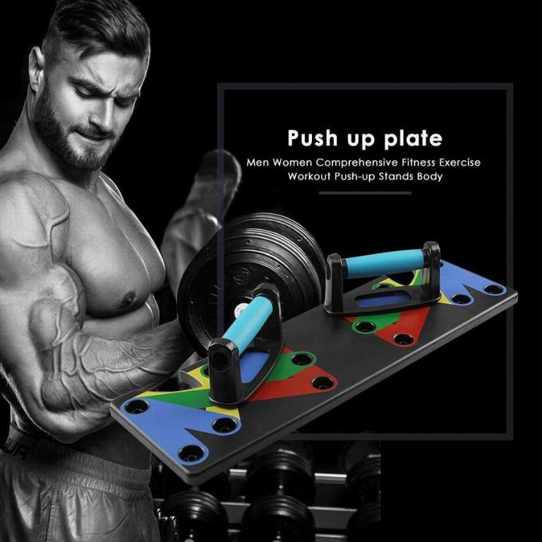 Multifunctional Combination Strength Trainer Push Up Plate Board Biceps Triceps Non Slip Home Gym Exercise Stand Fitness Workout Train Muscle Exercise