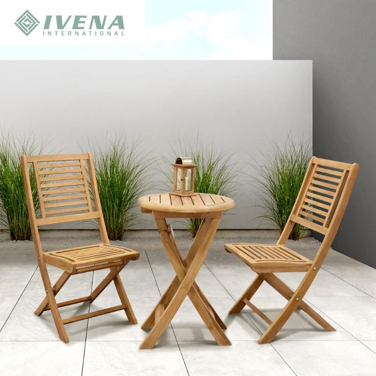 Wooden balcony set clearance