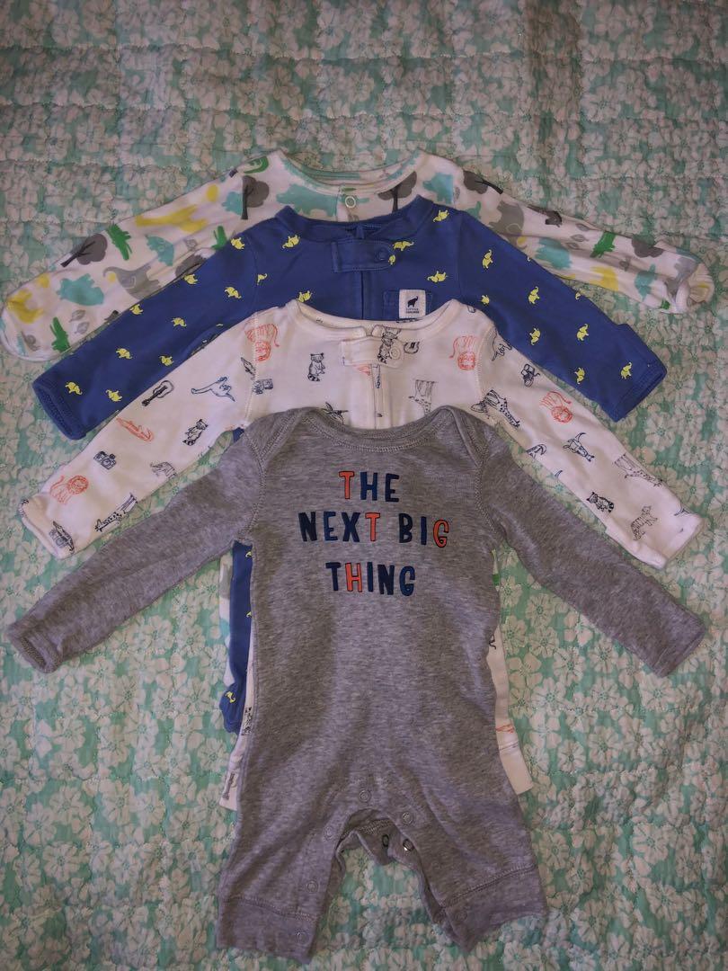 next baby boy sleepsuits