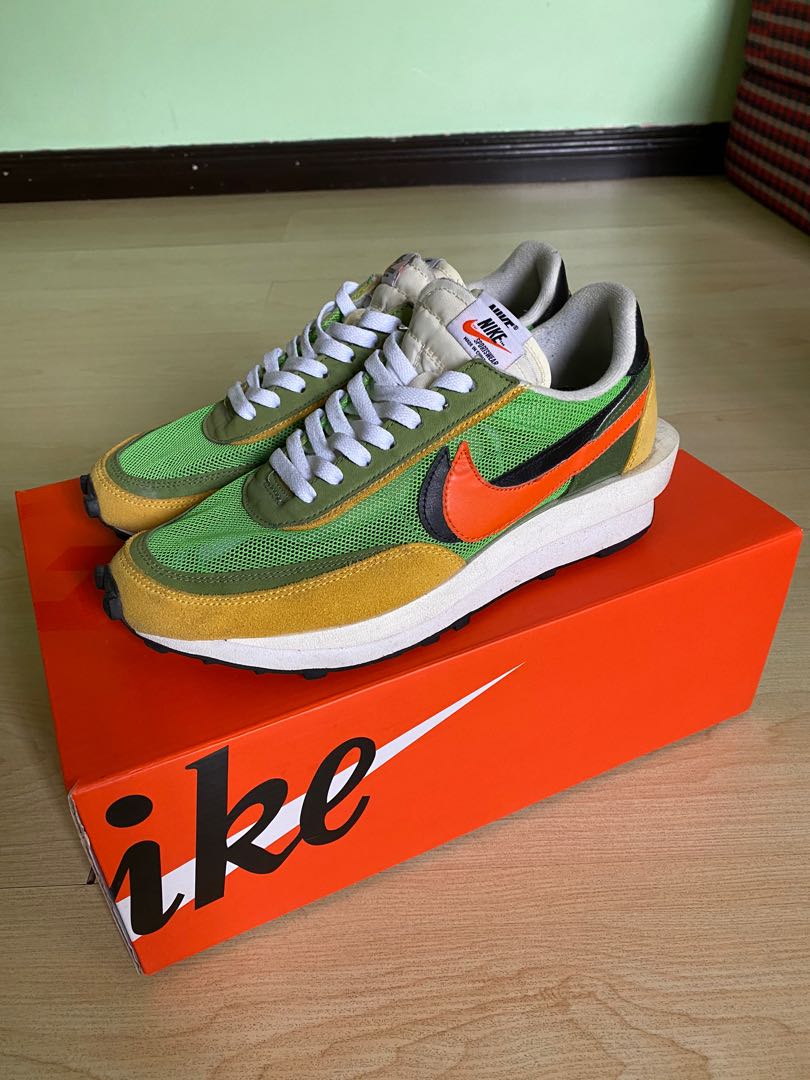 Nike LD Waffle Sacai Green Multi, Men's Fashion, on Carousell