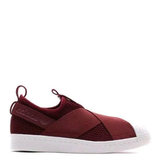 Adidas slip 2025 on maroon original
