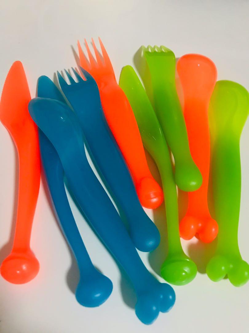 Plastic utensils, Babies & Kids, Nursing & Feeding on Carousell